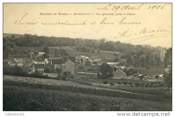 SERAINCOURT .... VUE GENRALE PRISE A L OUEST