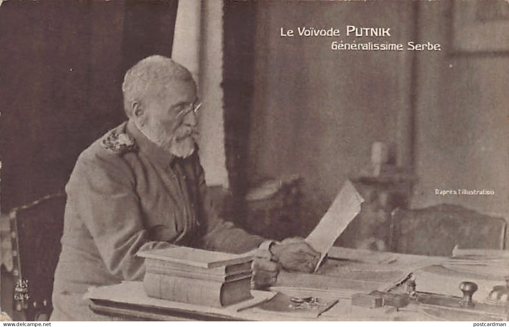 Serbia - Vojvoda Radomir Putnik, first Field Marshal of Serbia - Publ. L'Illustration - A. Noyer