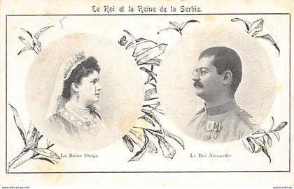 Serbia - Alexander I of Serbia and Queen Draga Mašin