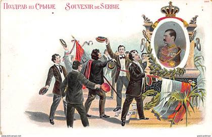 Serbia - Greetings from Serbia - Alexander I of Serbia (Aleksandar Obrenovic)