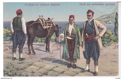 SERBIE - COSTUME SERBE   -  FEMME HOMME  -