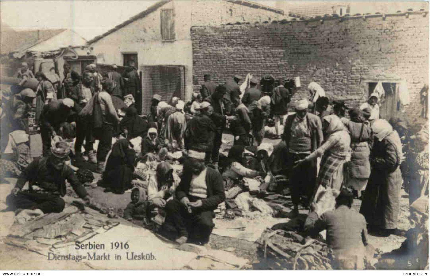 Serbien 1916 - Dienstagsmarkt in Uesküb