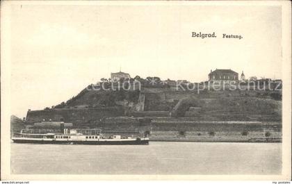 Belgrad Serbien Festung Schiff