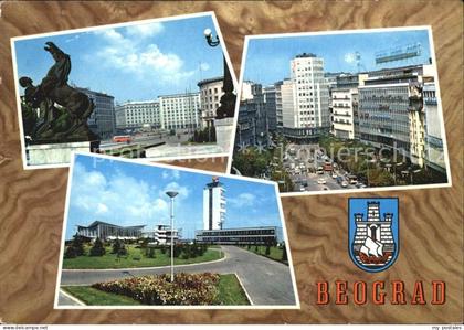 Beograd Belgrad Platz Denkmal Innenstadt Moderne Gebaeude