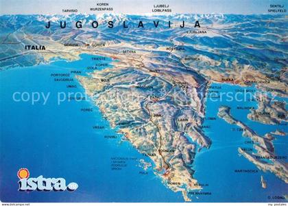 Jugoslawien Yugoslavie Panoramakarte