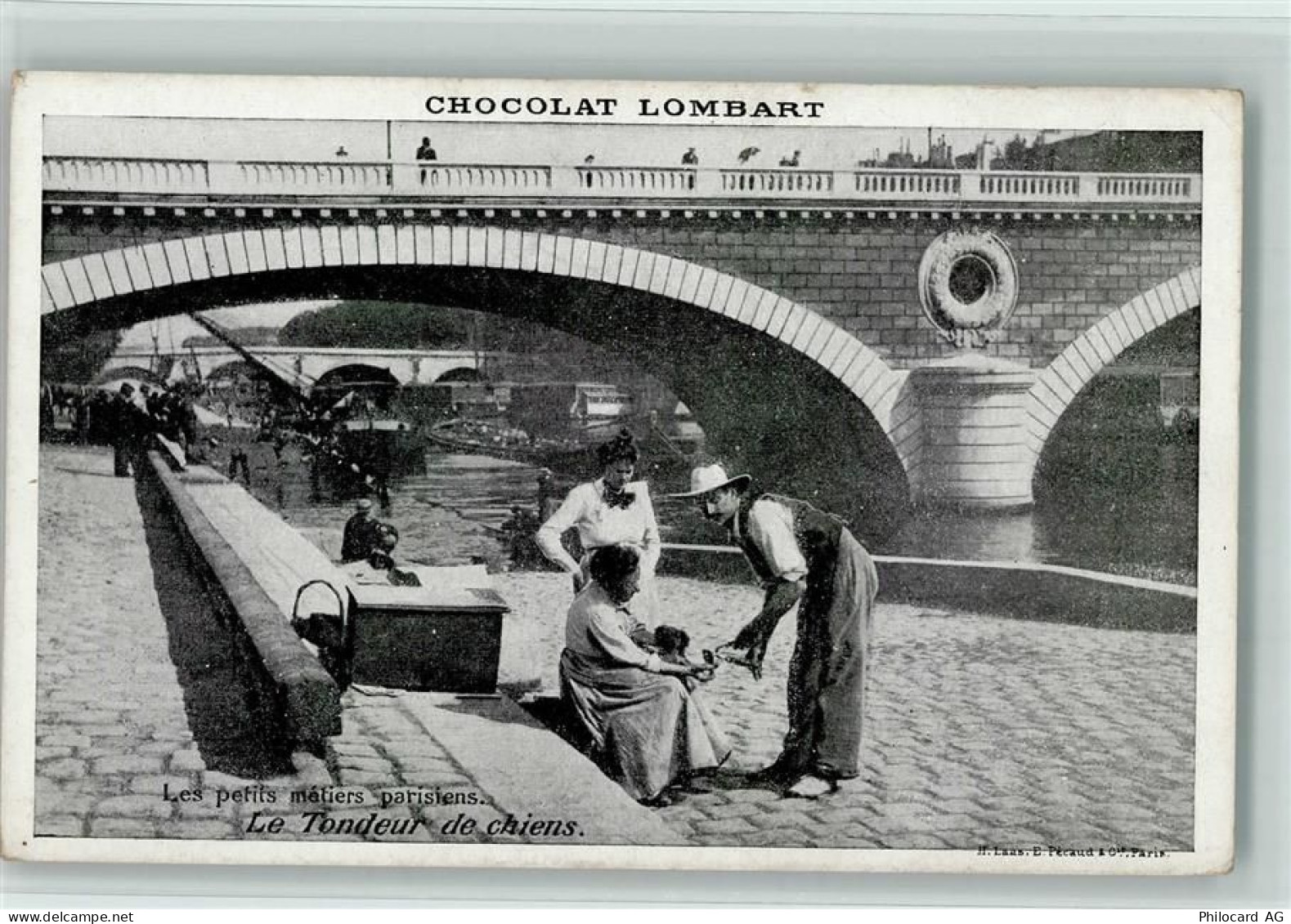 Serie Chocolat Lombart, Berufe, Le Tondeur de chiens Schokolade 1918 - 13410644