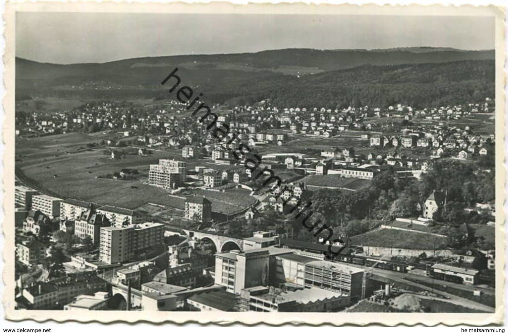 Serrieres - vue aérienne - Luftaufnahme - Foto-AK - Edition Perrochet Lausanne gel. 1962