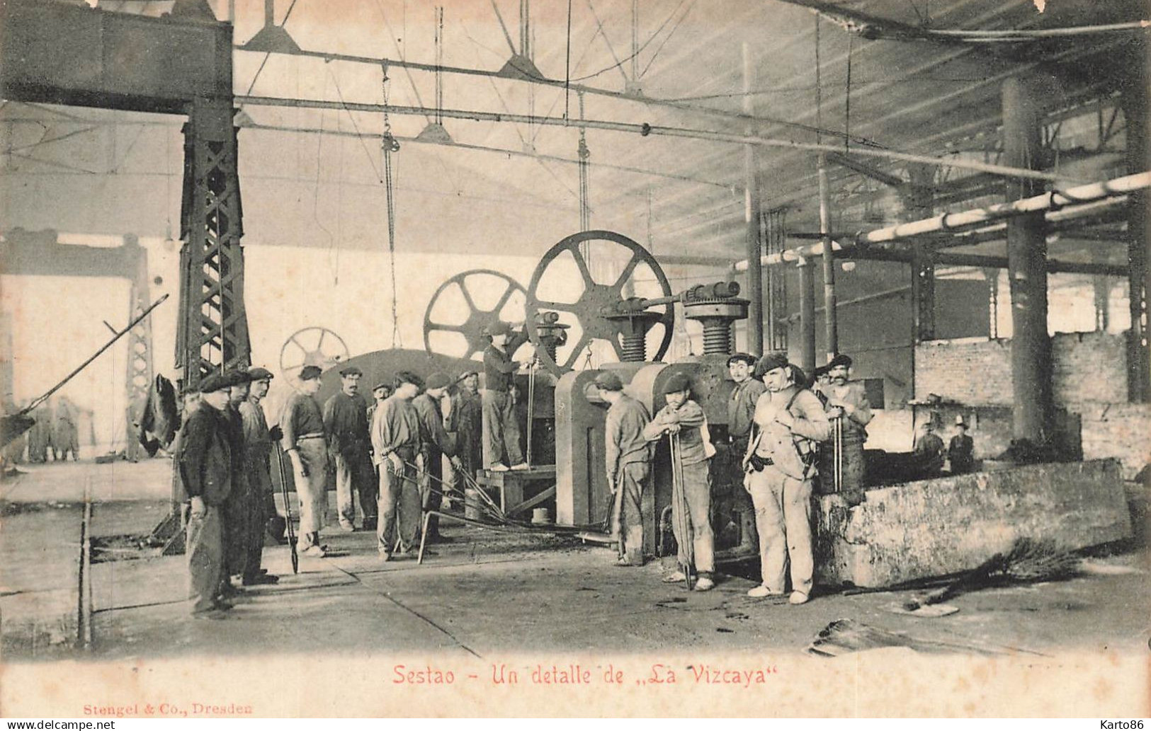 sestao , un detalle de la vizcaya * usine industrie ouvriers * bilbao , vizcaya ? espana