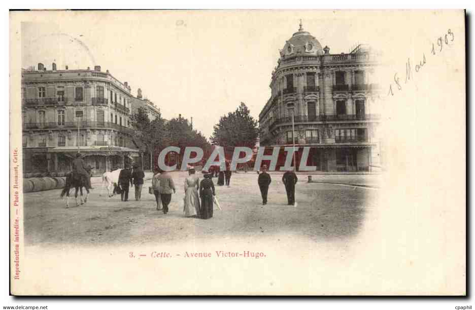 Sete - Cette - Avenue Victor Hugo - CPA