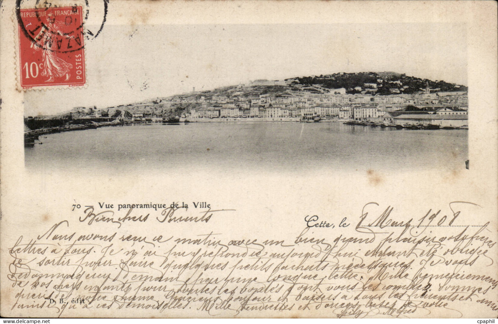 Sete Cette CPA Vue panoramique de la ville