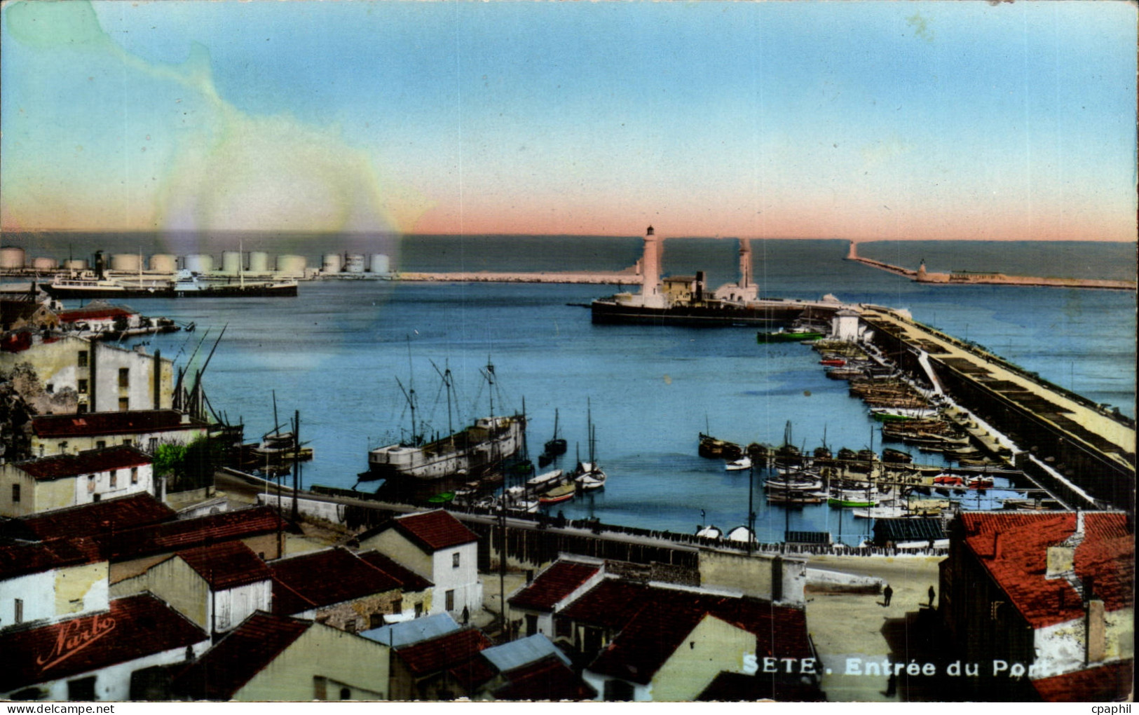 Sete - Cette - Entree du Port - CPA