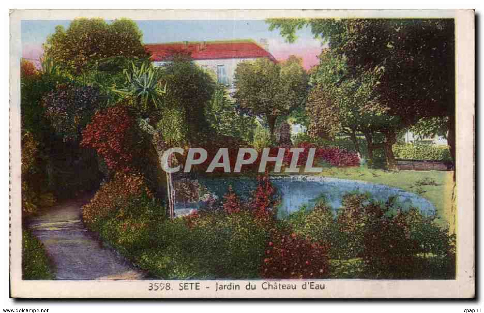 Sete - Cette - Jardin du Chateau d'Eau - CPA