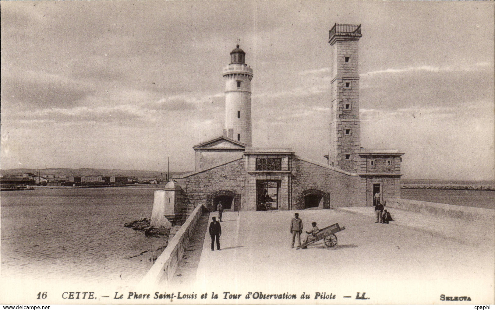 Sete - Cette - Le Phare Saint Louis - lighthouse - CPA