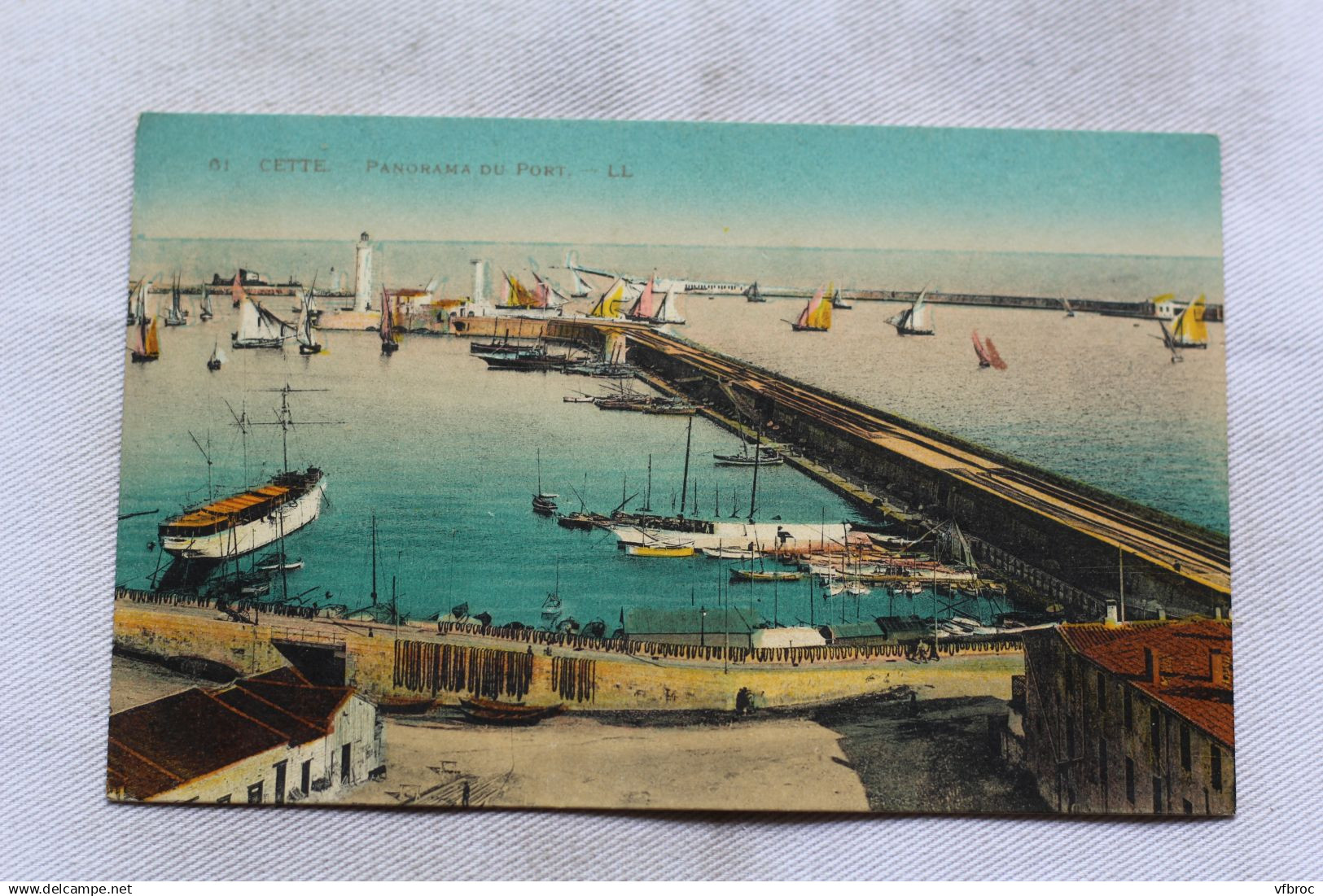 Sète, Cette , panorama du port, Hérault 34