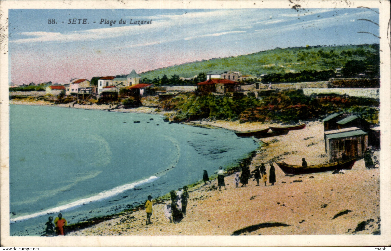 Sete - Cette - Plage du Lazaret - CPA