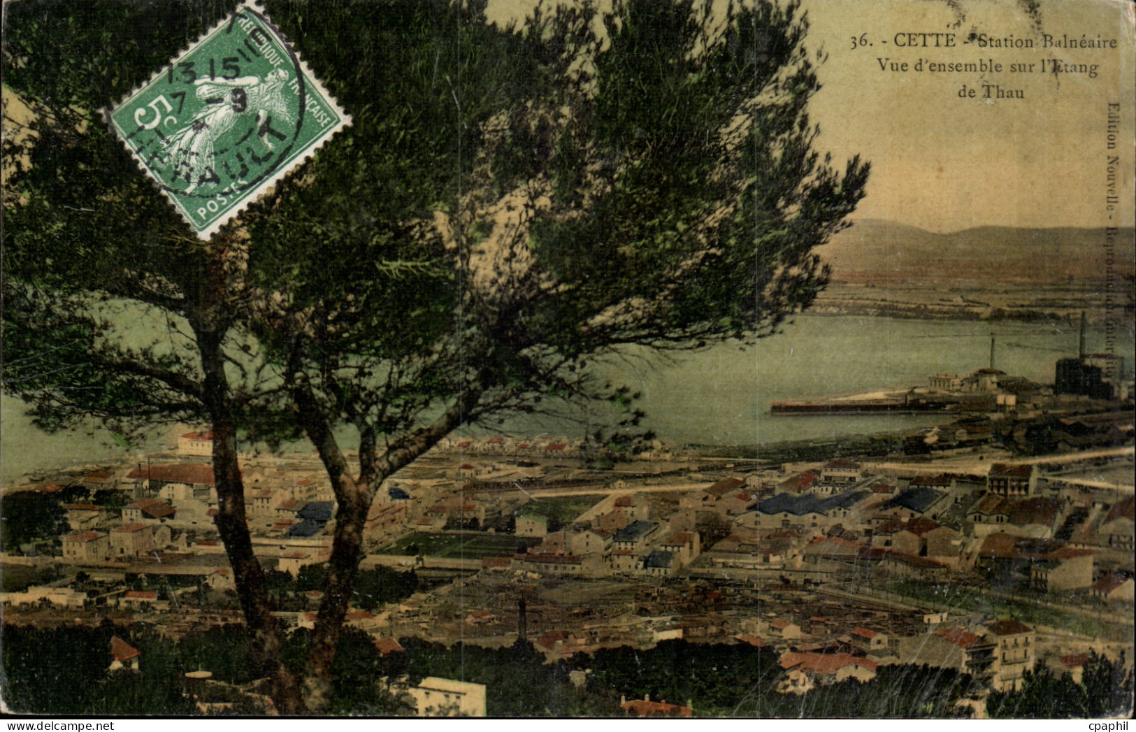 Sete - Cette - Station Balneaire - Vue d'ensemble sur l'etang - CPA
