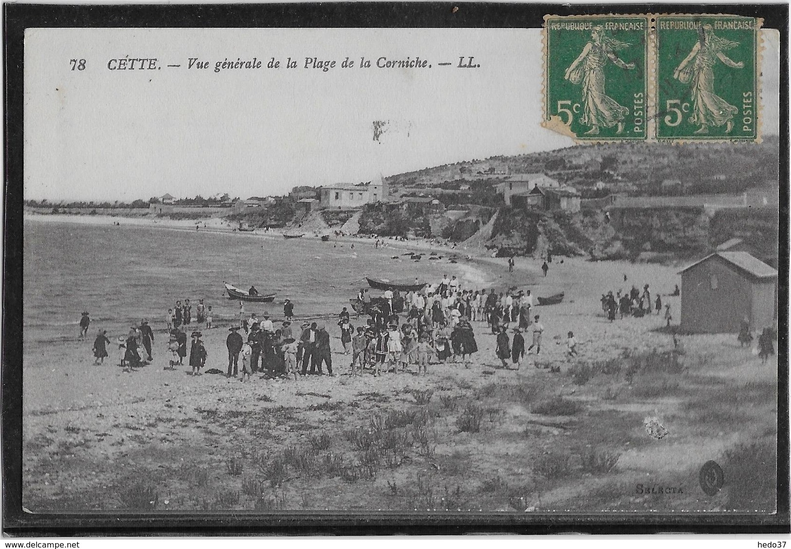 Sete - Cette - Vue générale de la Plage