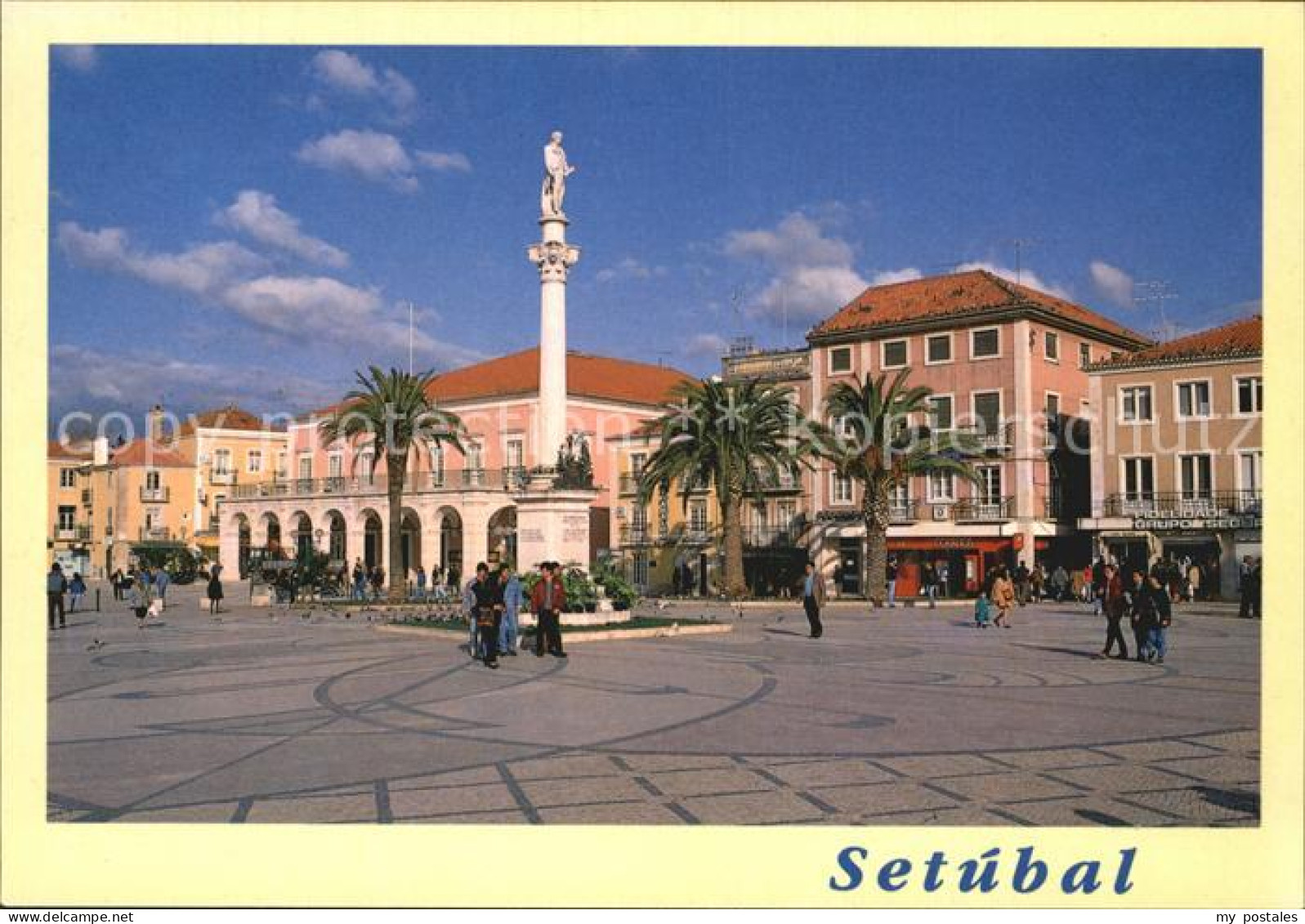 Setubal Praca do Bocage Platz Monument