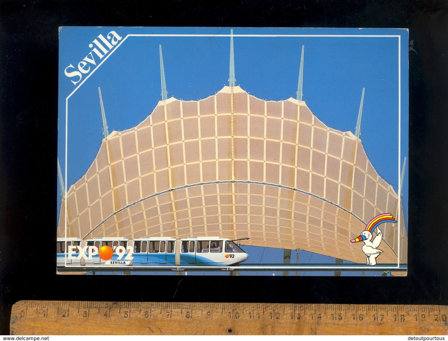 SEVIILA Expo 92 lago de Espana / Monorail sustentation magnetic levitation train transrapid maglev Zug tren