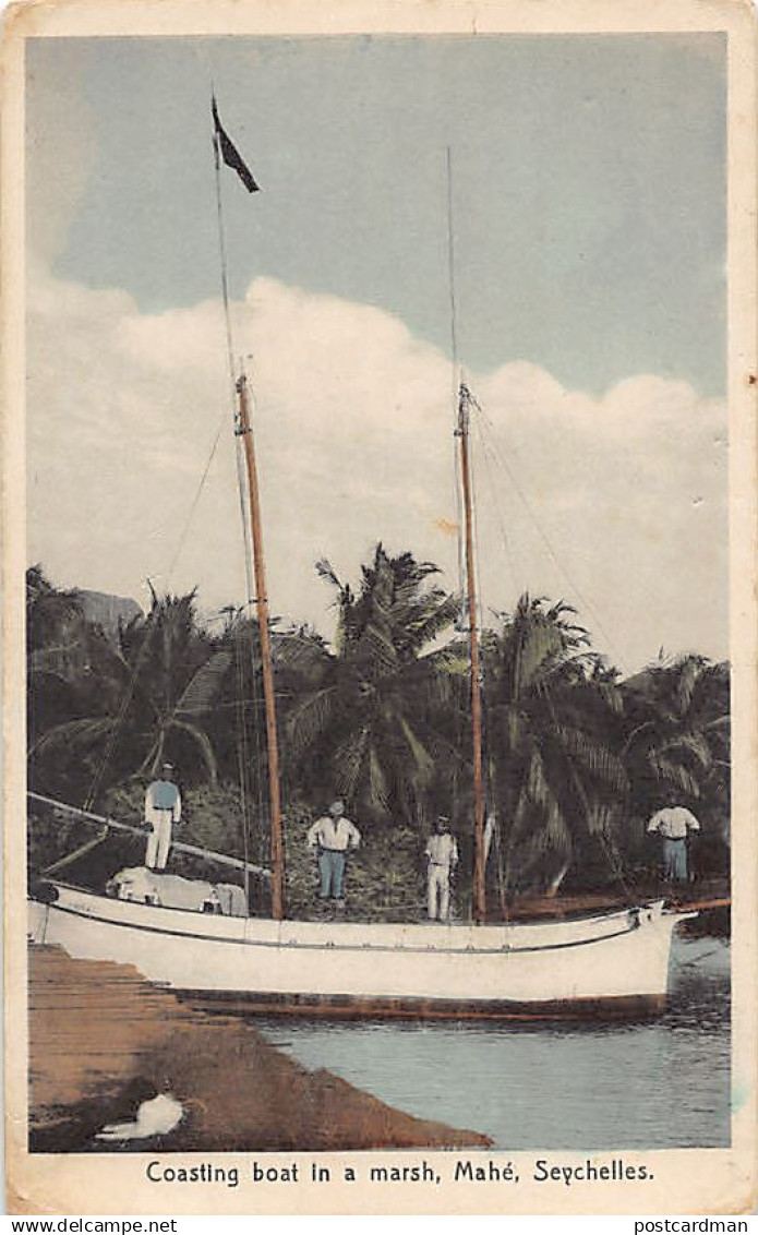 Seychelles - MAHÉ - Coastin boat in a marsh - Publ. C. Cosgrow