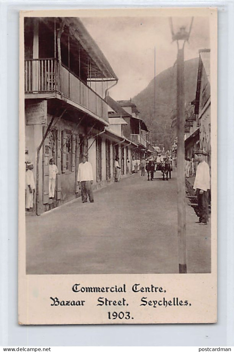 Seychelles - VICTORIA - Commercial Centre, Bazaar Street - YEAR 1903 Real Photo