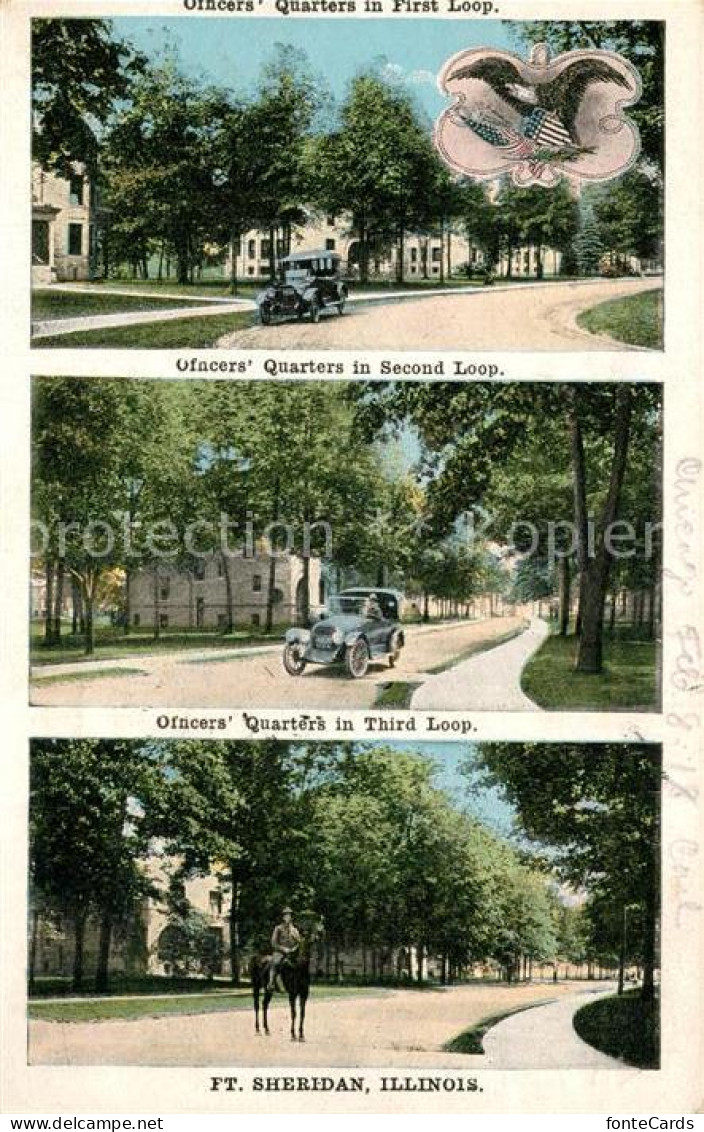 Sheridan Illinois Officers Quarters in First Second and Third Loop