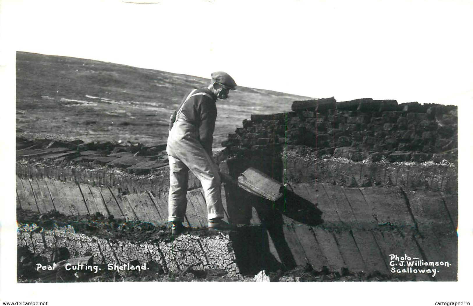 Shetland Peat Cutting
