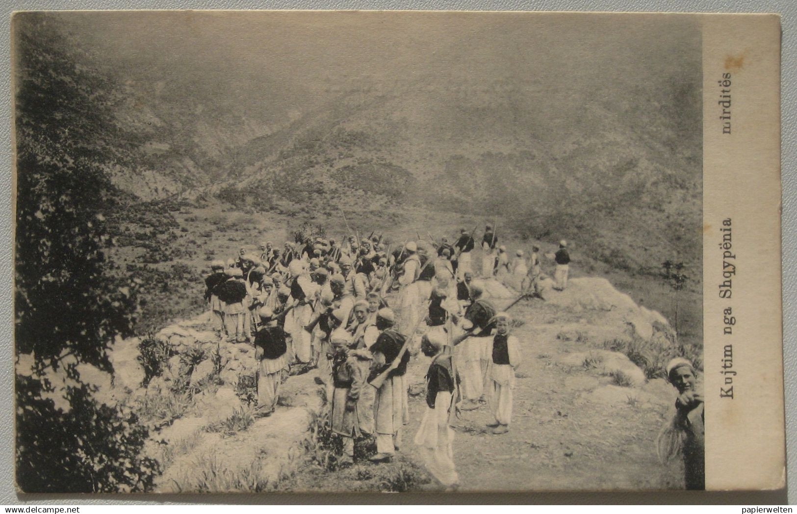 (Shkodër / Shkodra) Kuijtim nga Shqypenia - miridites / Feldpost 1917 Etappenpostamt Schkodra