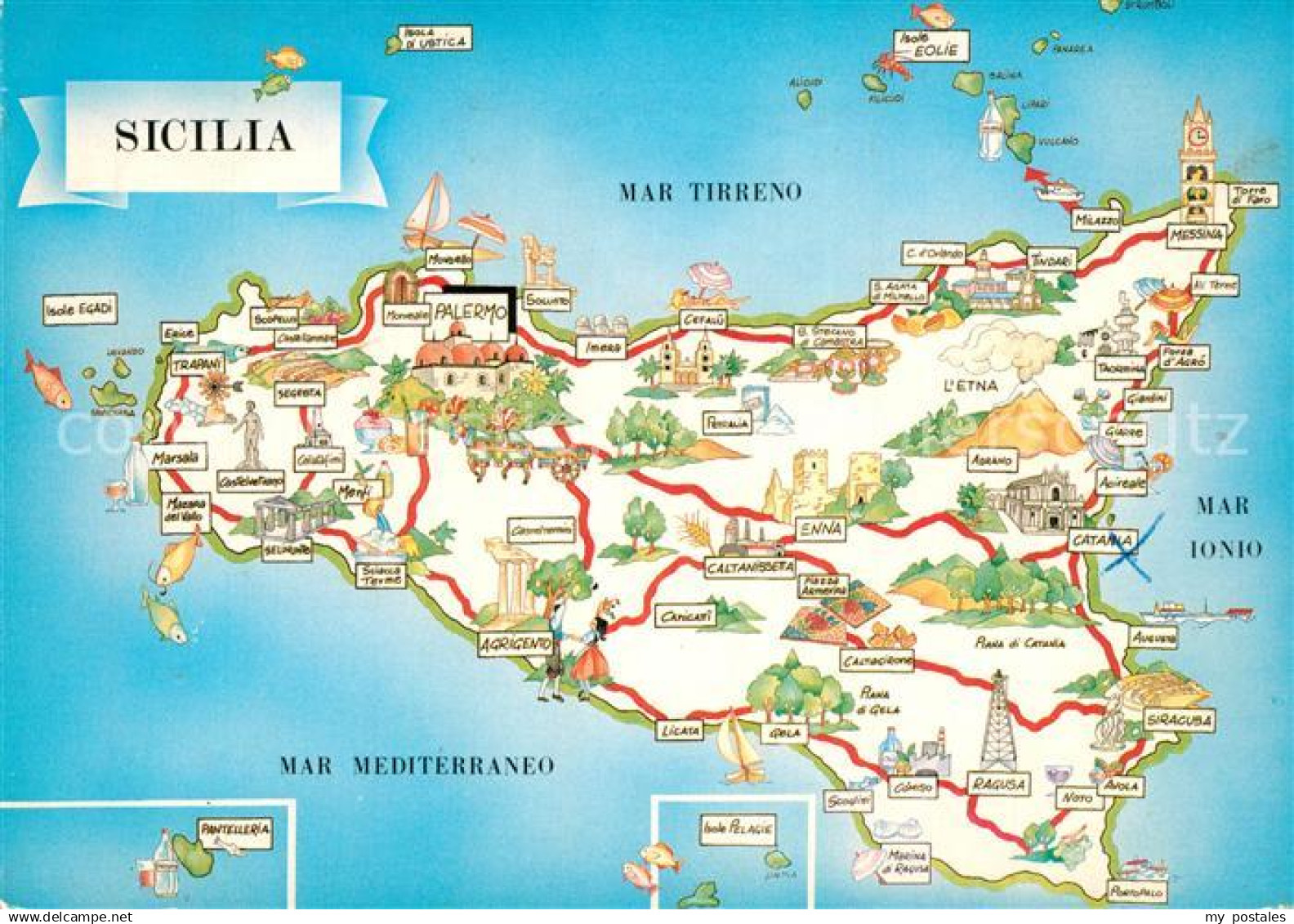 Sicilia Inselkarte