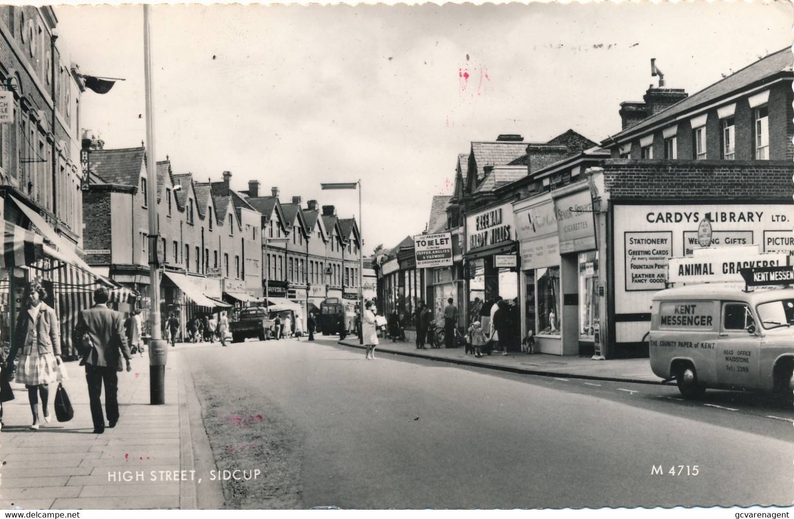 SIDCUP  HIGH STREET  PHOTO CARD    2 SCANS
