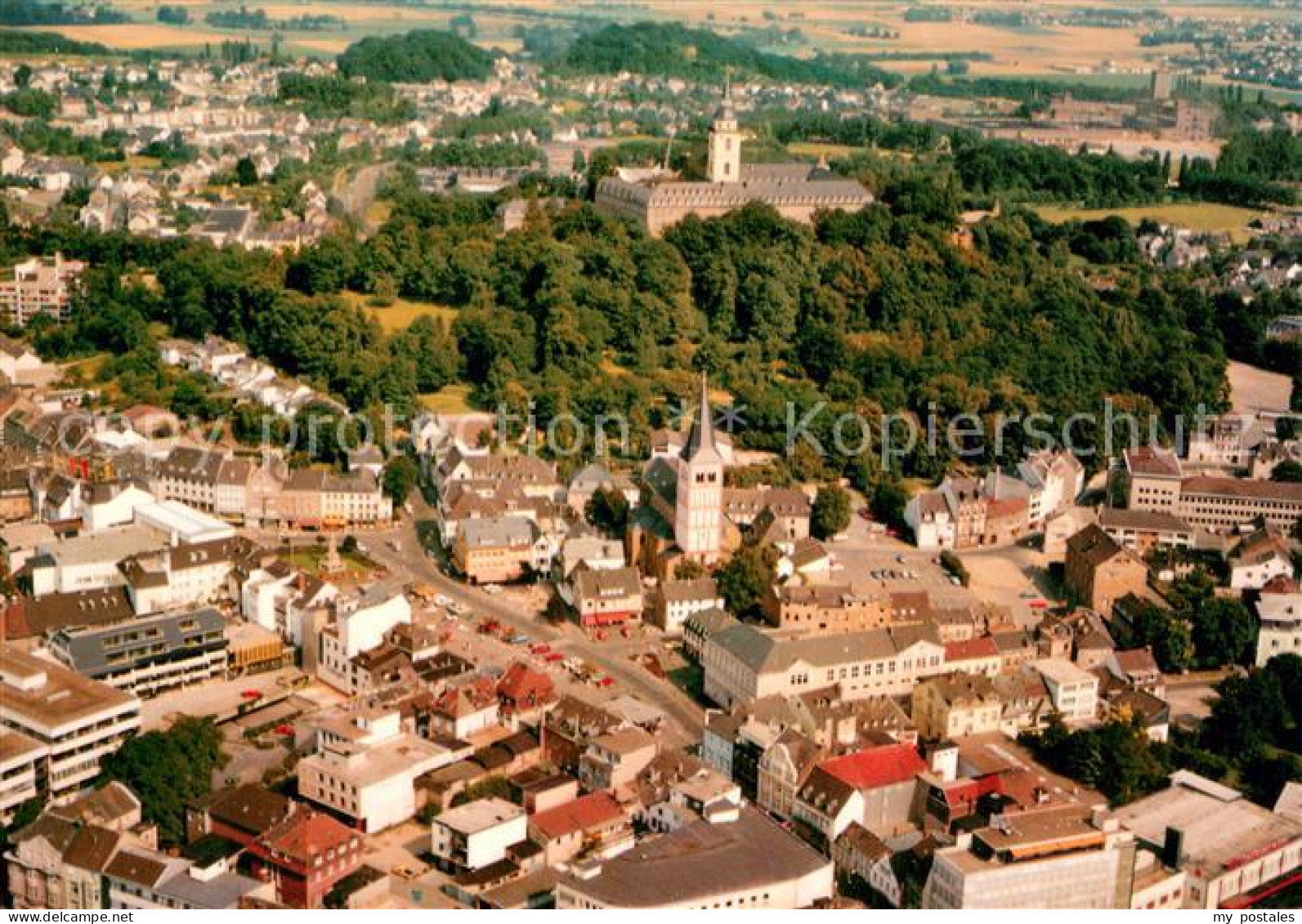 Siegburg Fliegeraufnahme Teilansicht