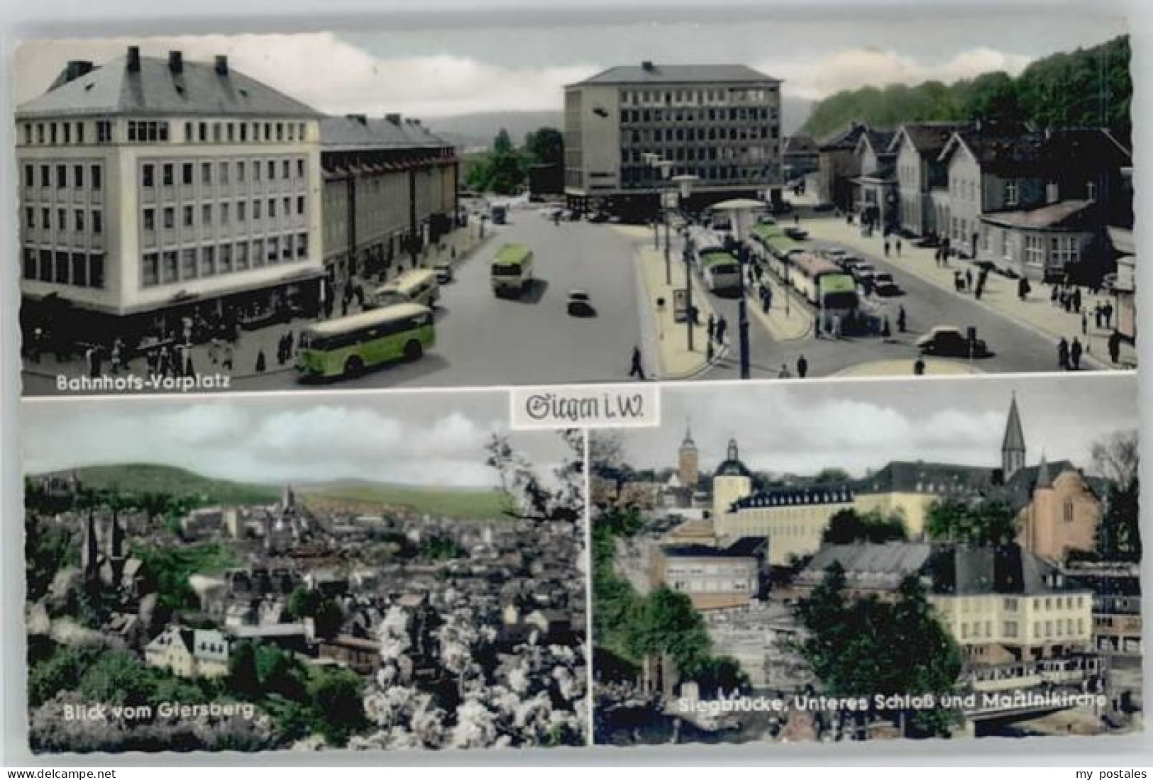 Siegen Westfalen Siegen Giersberg Siegbruecke Martini Kirche