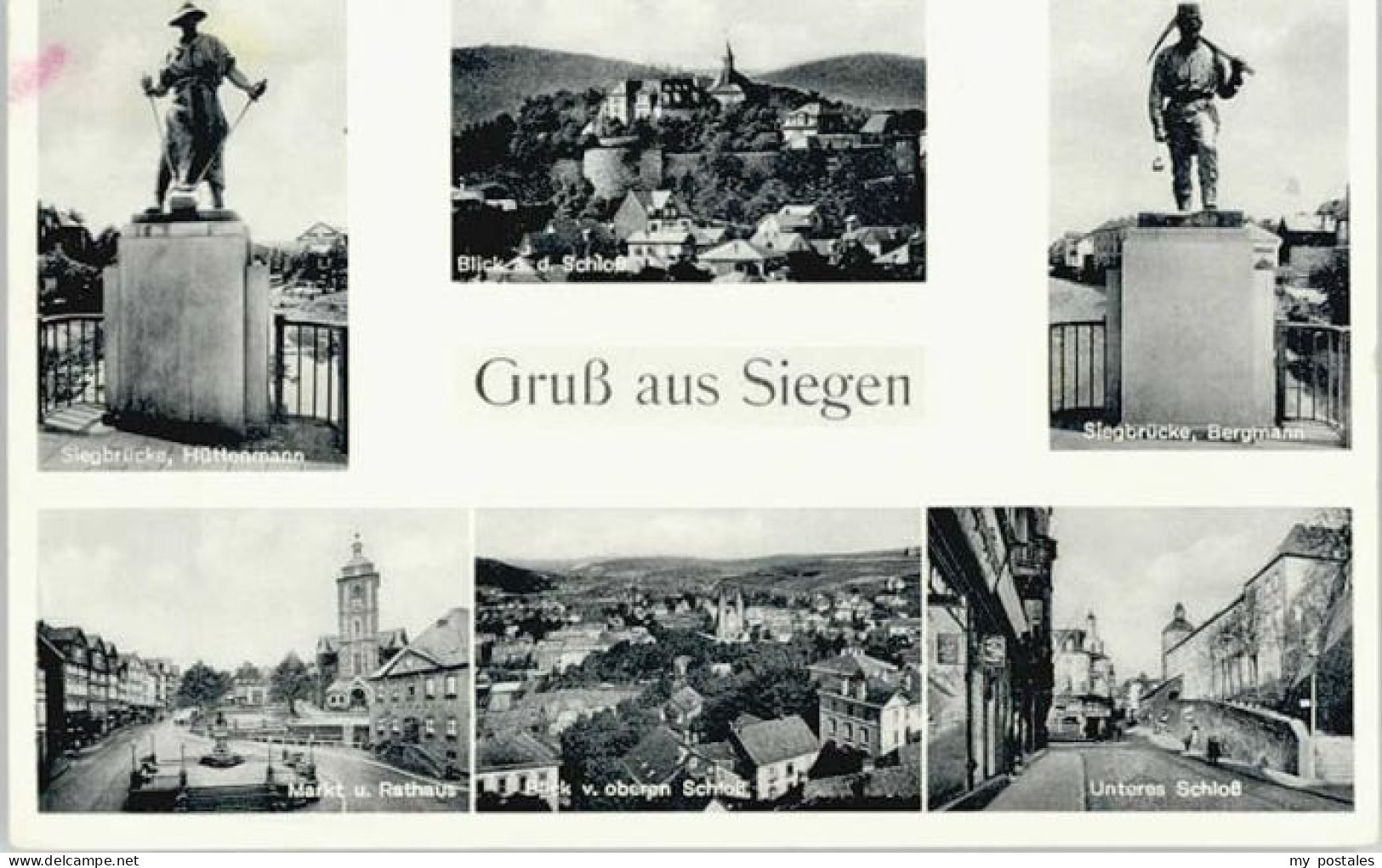 Siegen Westfalen Siegen Huettenmann Bergmann Markt Rathaus