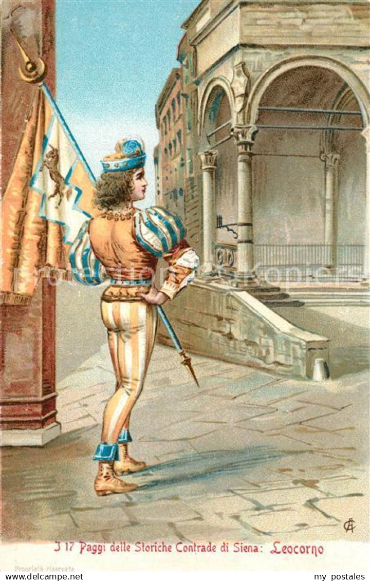 Siena Paggi delle Storiche Contrade di Siena Leocorno