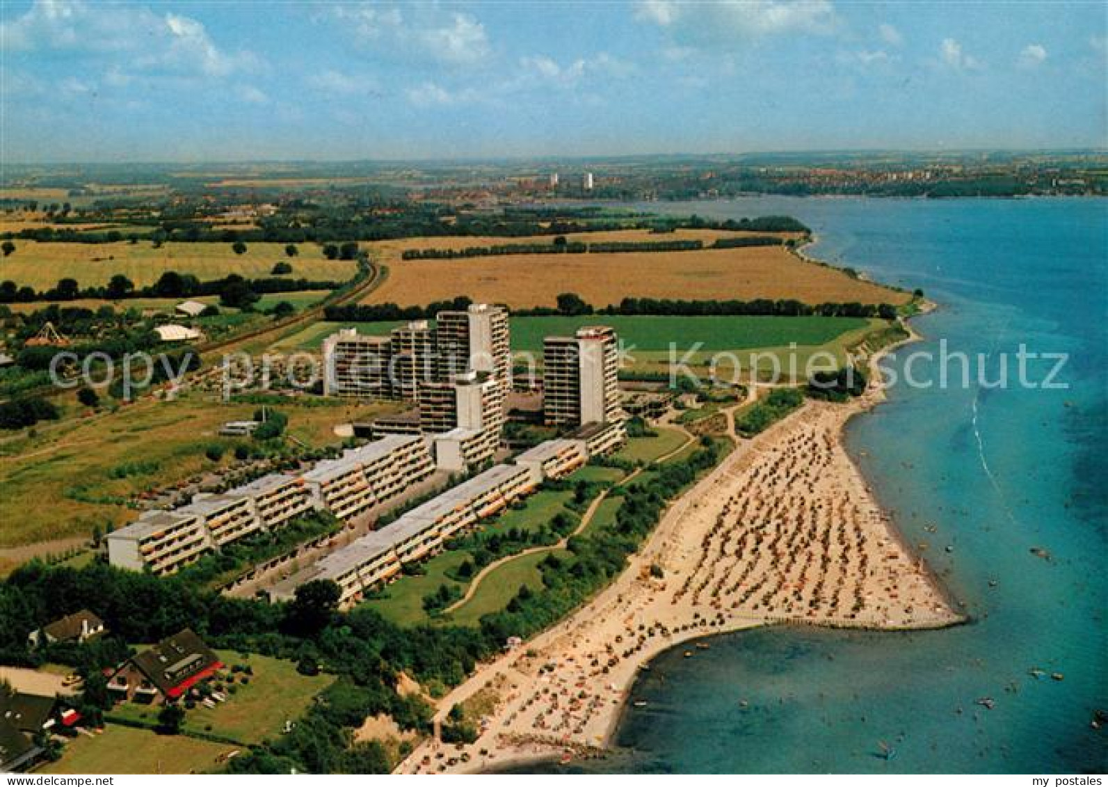 Sierksdorf Ferienpark Strand Fliegeraufnahme