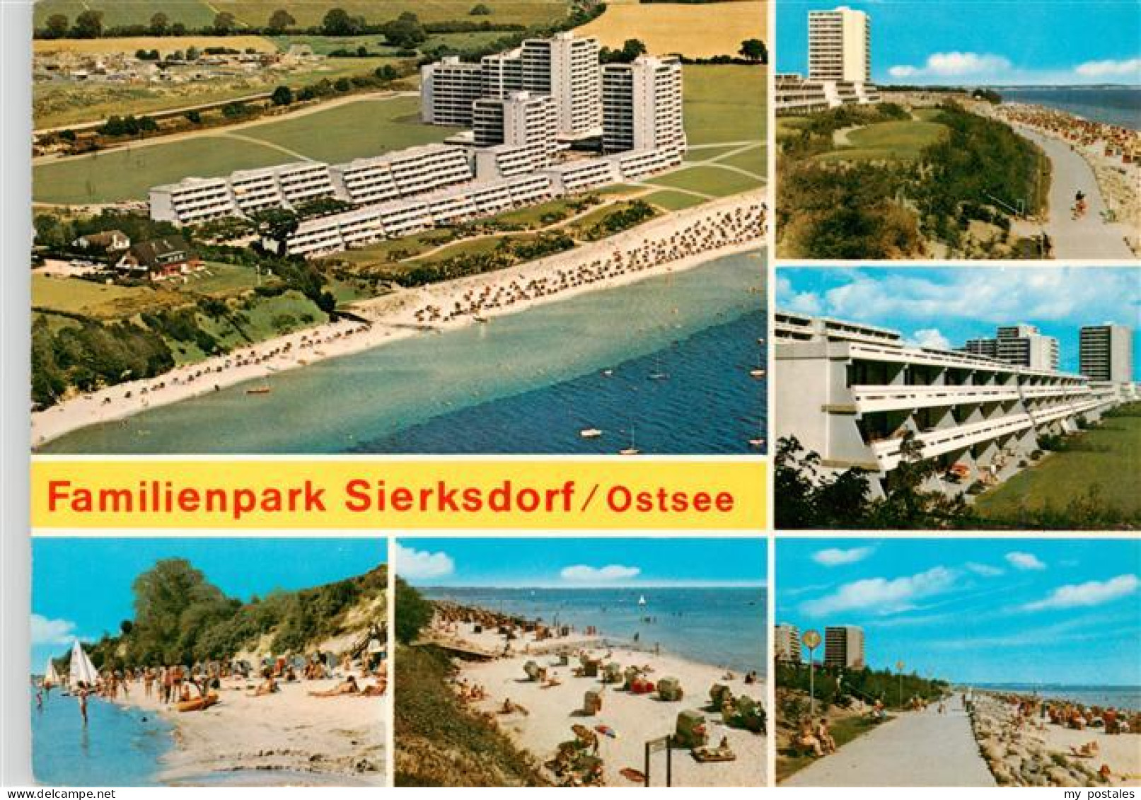 Sierksdorf Ostseebad Fliegeraufnahme Promenade Strandpartien Hotels