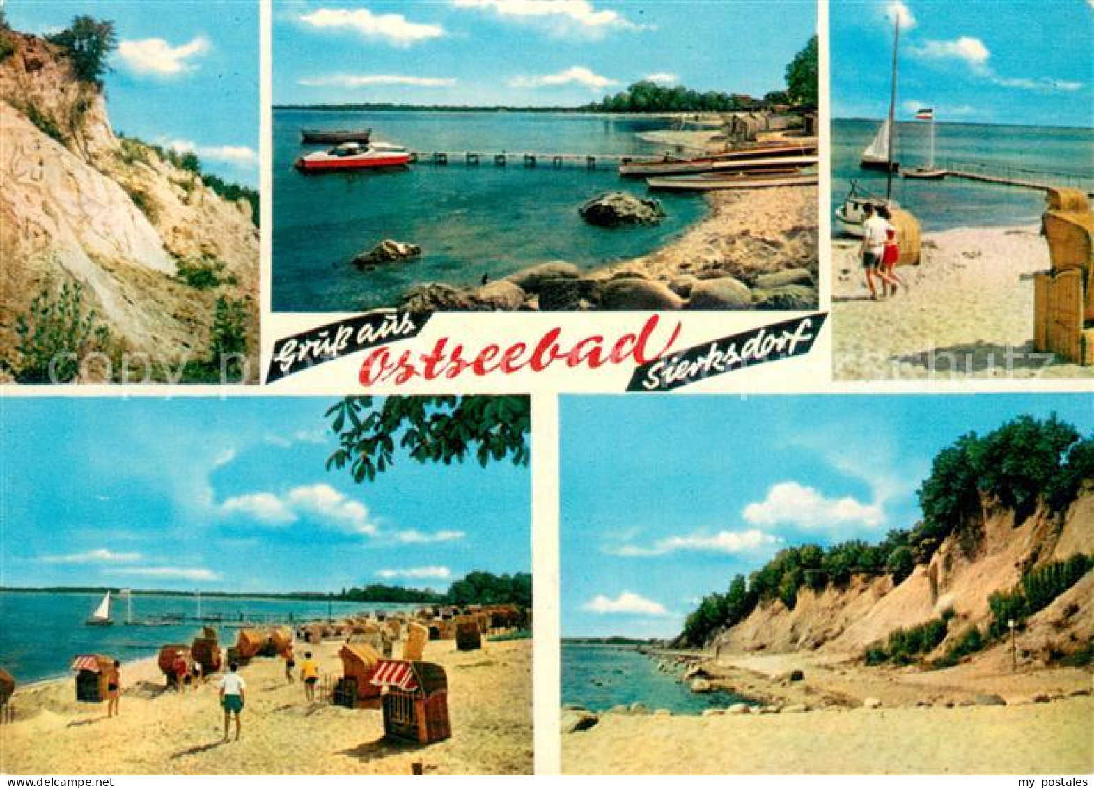 Sierksdorf Ostseebad Steilkuesten Strandpartien