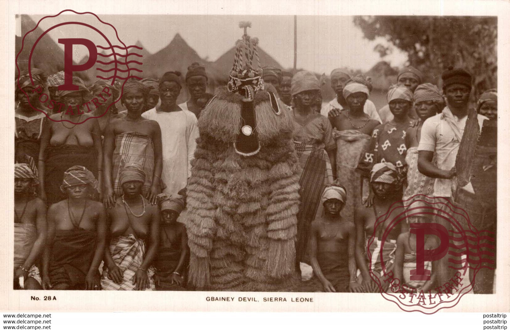 SIERRA LEONA // SIERRA LEONE. GBAINEY DEVIL. REAL PHOTO