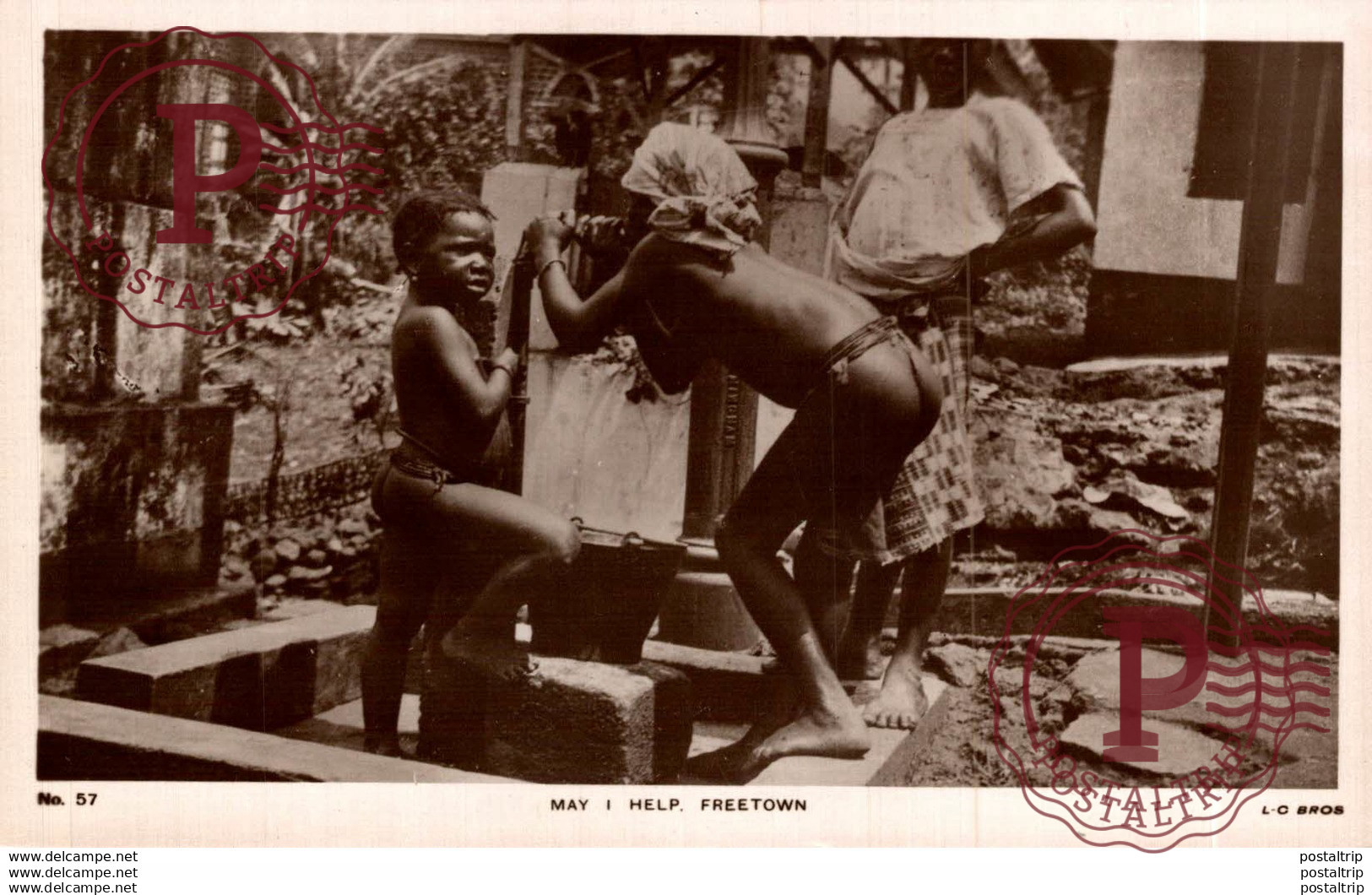 SIERRA LEONA // SIERRA LEONE. MAY I HELP FREETOWN. - REAL PHOTO