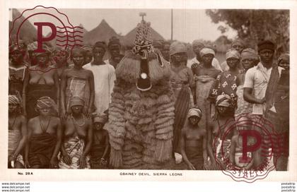 SIERRA LEONA // SIERRA LEONE. GBAINEY DEVIL. REAL PHOTO