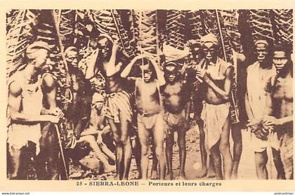Sierra Leone - Native porters - Publ. Spiritus 25