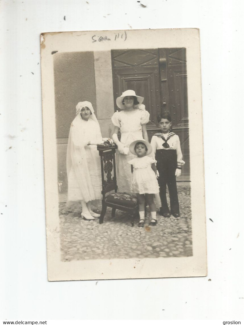 SIGEAN (AUDE) ? CARTE PHOTO AVEC COMMUNIANTE (PHOTO A DUMAS SIGEAN)