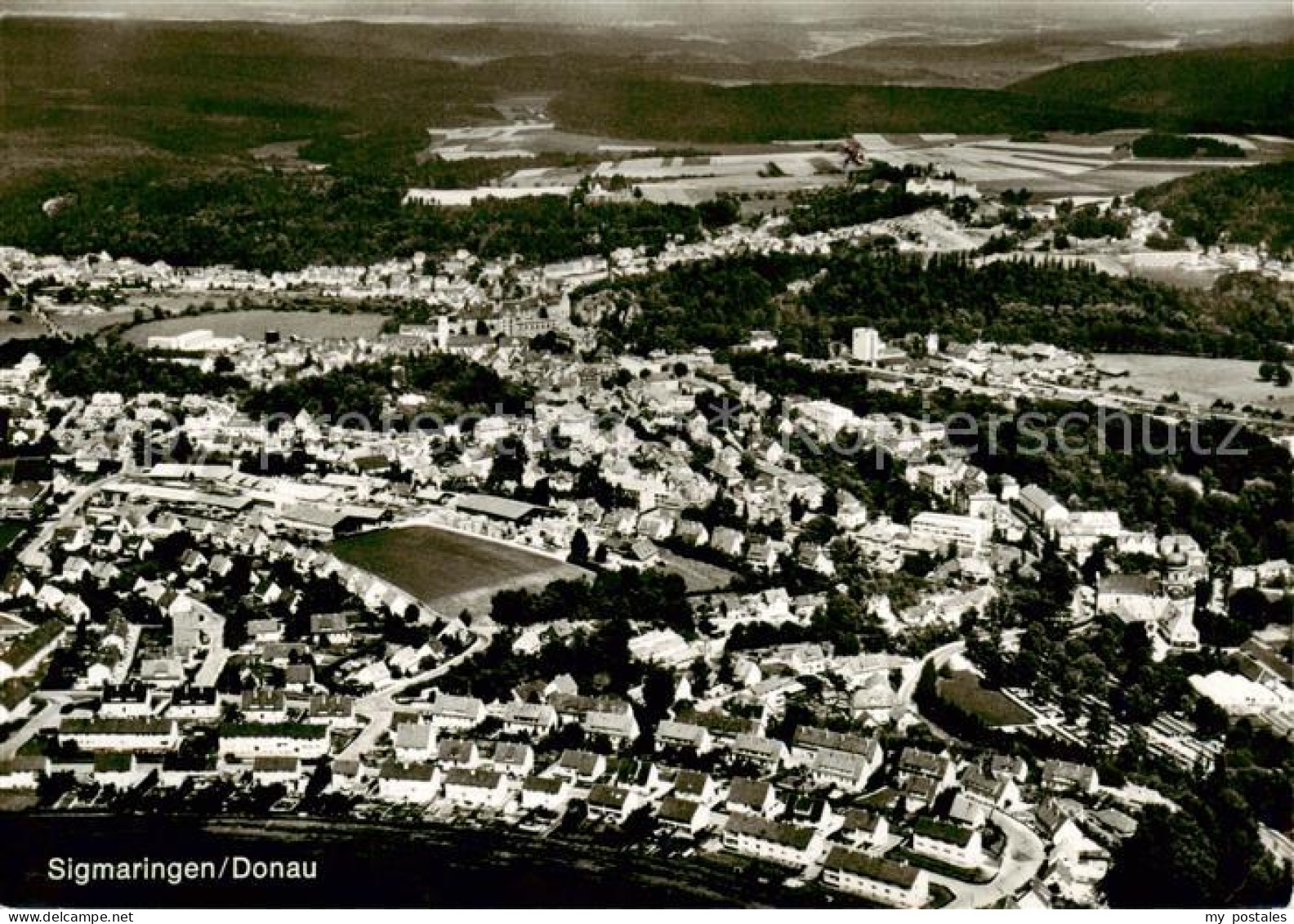 Sigmaringen Fliegeraufnahme