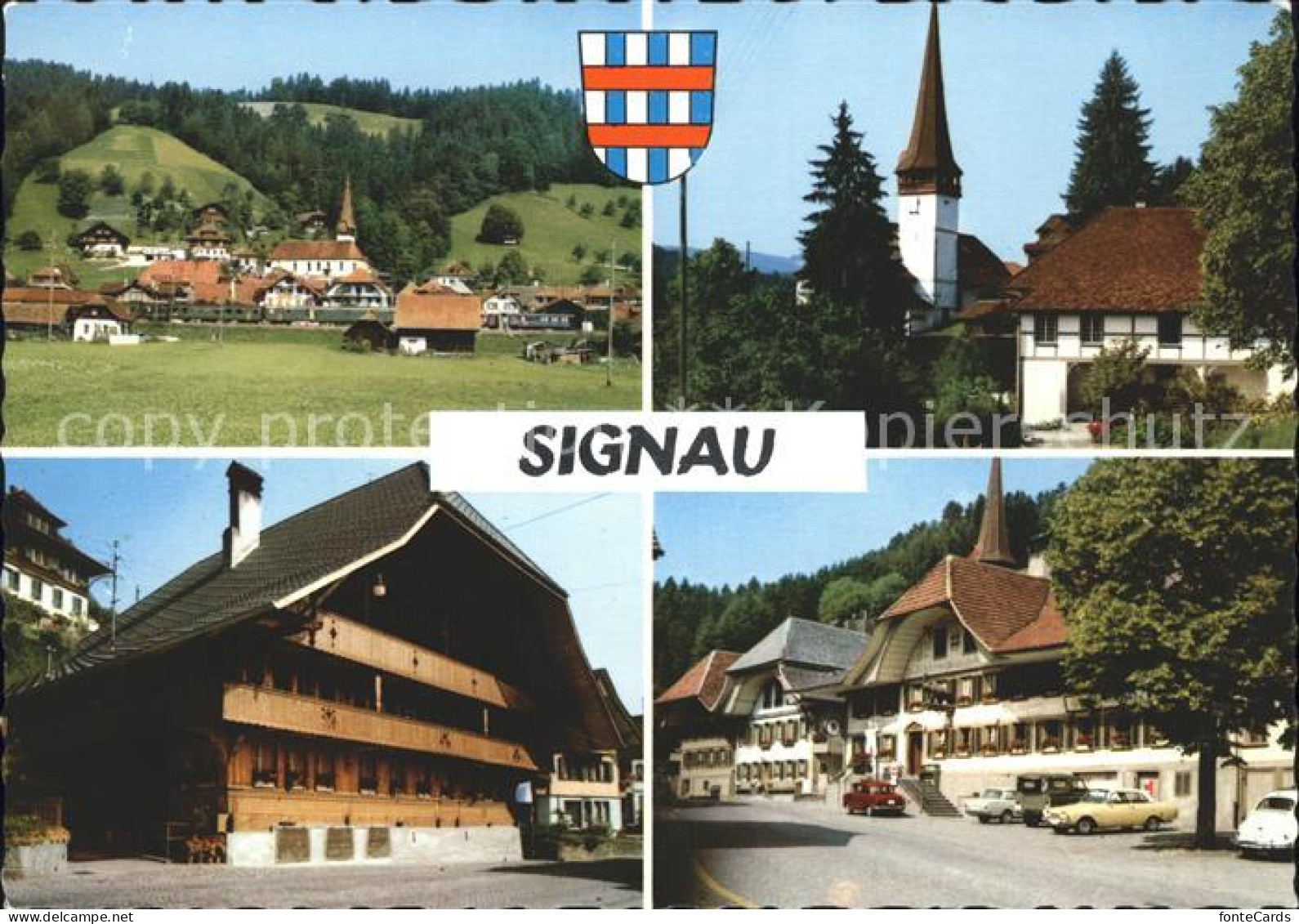 Signau Dorfpartien mit Kirche