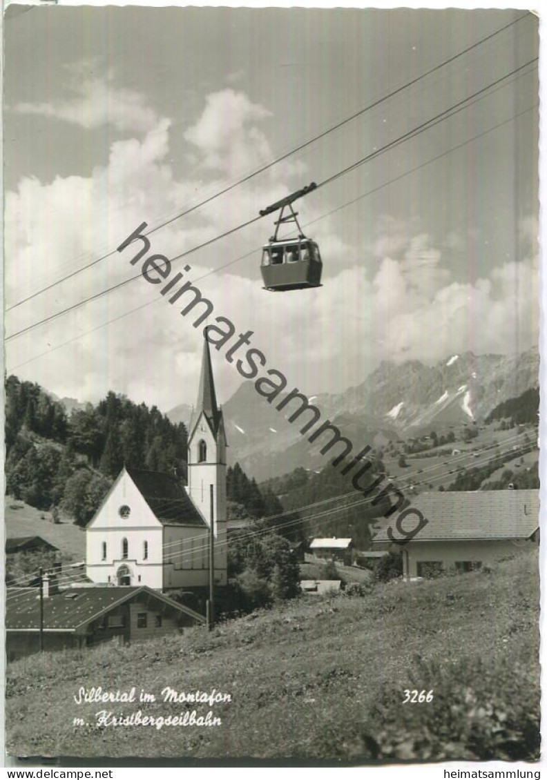 Silbertal im Montafon mit Kristbergseilbahn - Foto-Ansichtskarte - Verlag Photo Branz Lustenau