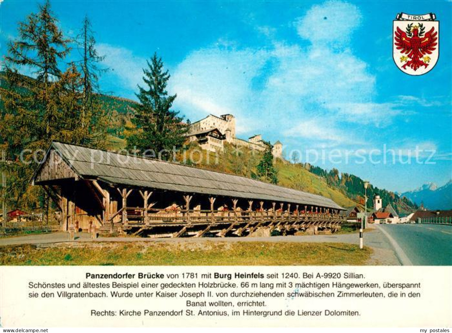 Sillian Tirol Panzendorfer Bruecke Burg Heinfels