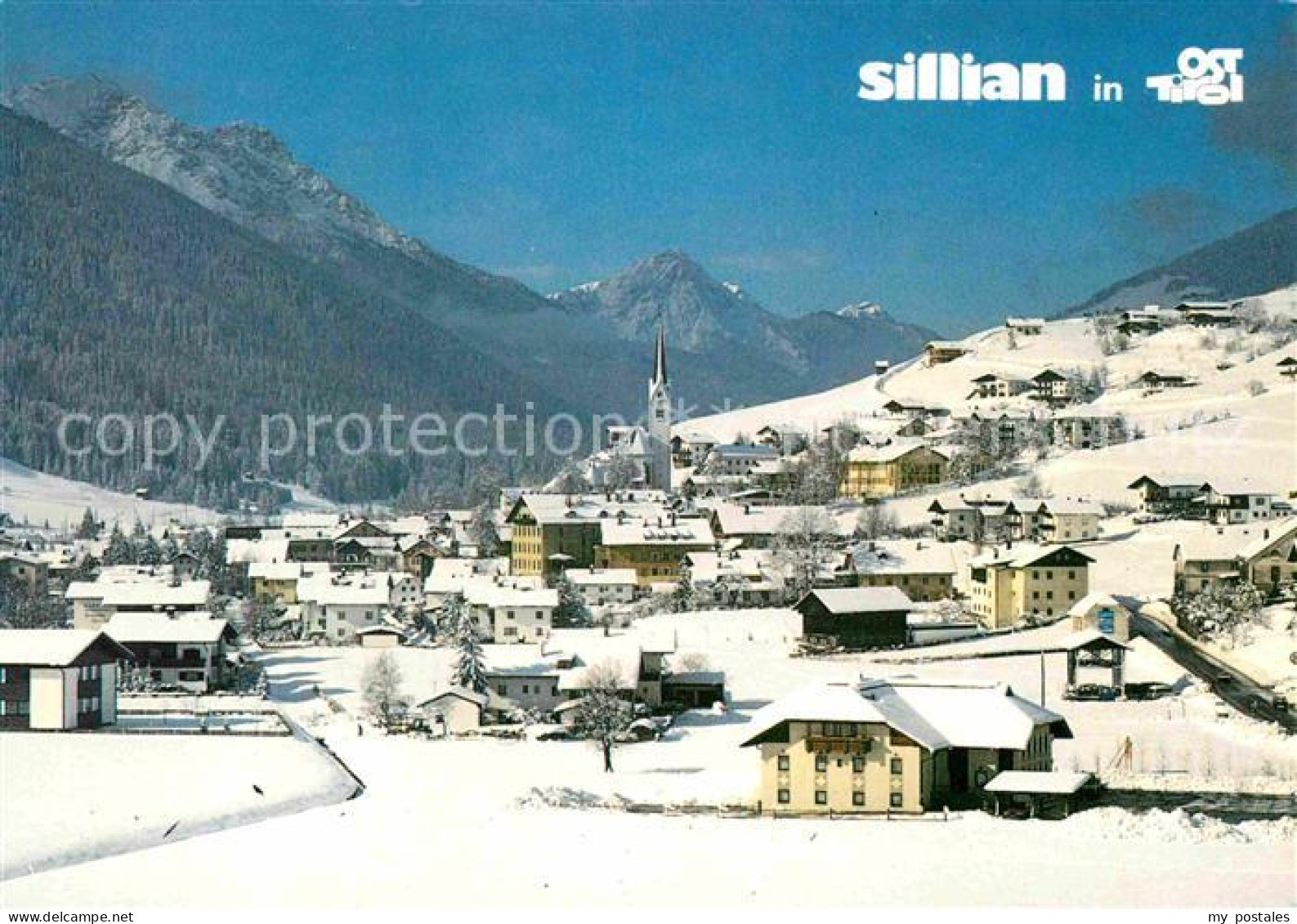 Sillian Tirol Skizentrum mit Seilbahn Ortsansicht