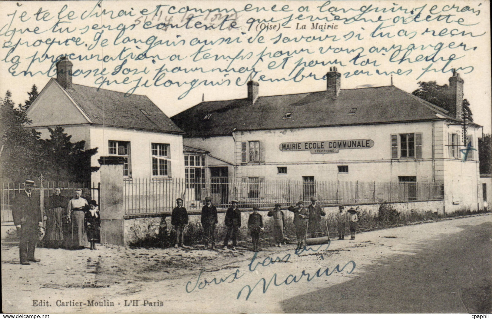 Silly le Long CPA La mairie (mairie Ecole communale)