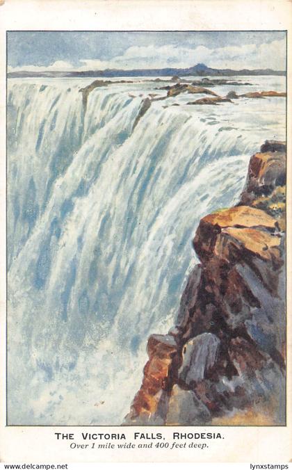 A867 Zimbabwe Rhodesia Victoria Falls vintage postcard