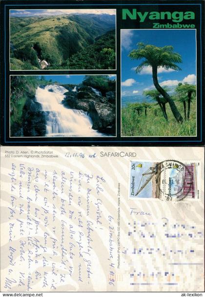 Postcard Zimbabwe (Afrika) Mehrbild Eastern Highlands 1996